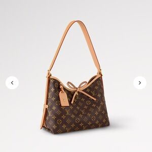 Louis Vuitton Carryall PM Tan and Brown Monogram Shoulder Bag